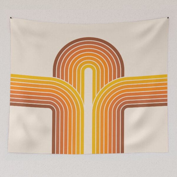 Item preview, Triple retro arches in yellow and orange designed and sold by BattaAnastasia.