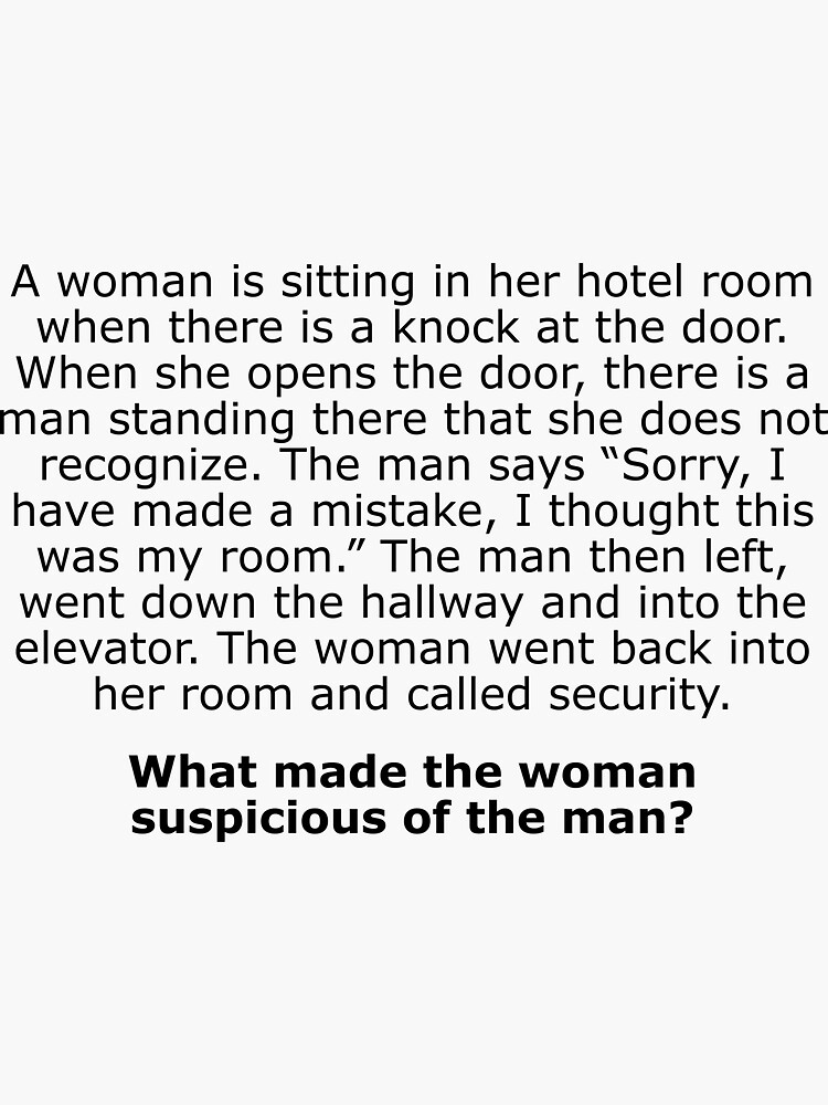 Complex Riddle - Hotel Door Knock by ThinkinClothing
