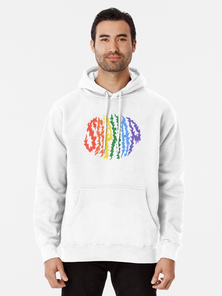 Sapnap Rainbow Flame Name | Pullover Hoodie