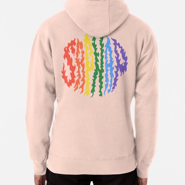 Sapnap Rainbow Flame Name | Pullover Hoodie