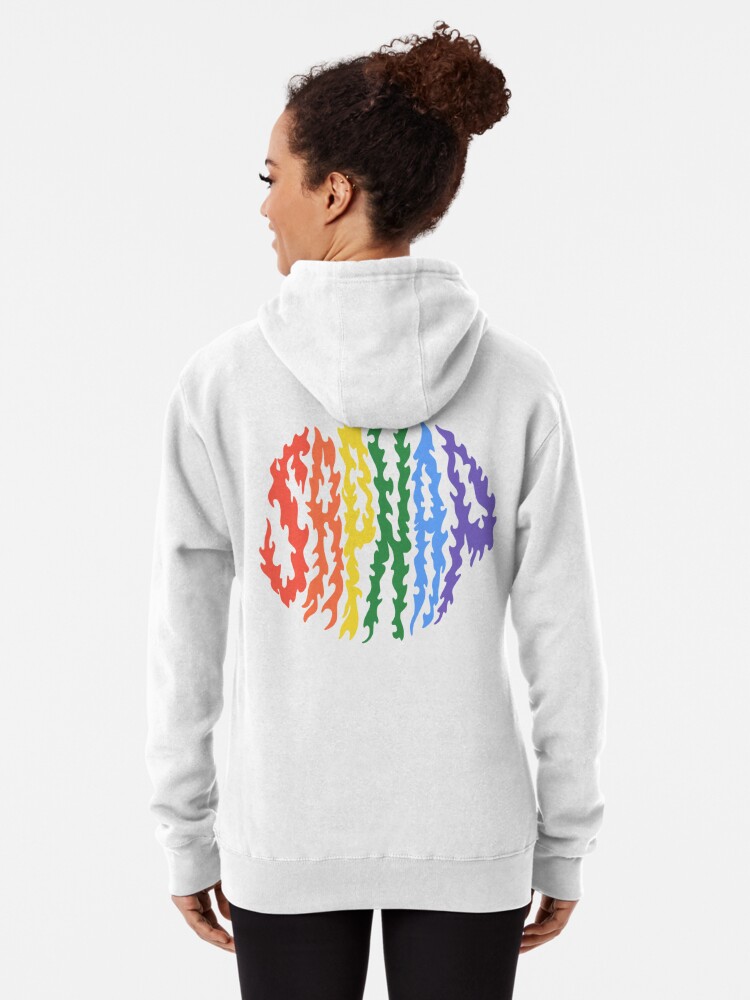 Sapnap Rainbow Flame Name | Pullover Hoodie