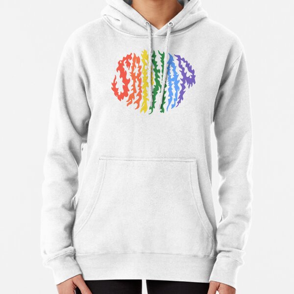 Sapnap Rainbow Flame Name Pullover Hoodie