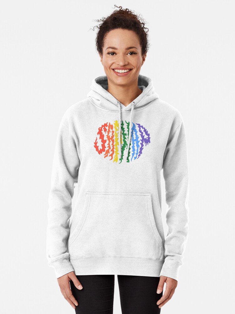 Sapnap Rainbow Flame Name | Pullover Hoodie