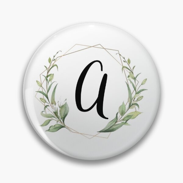 Item preview, Golden frame monogram with laurels letter A designed and sold by JustSeasons.