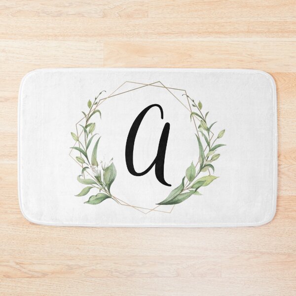 Item preview, Golden frame monogram with laurels letter A designed and sold by JustSeasons.