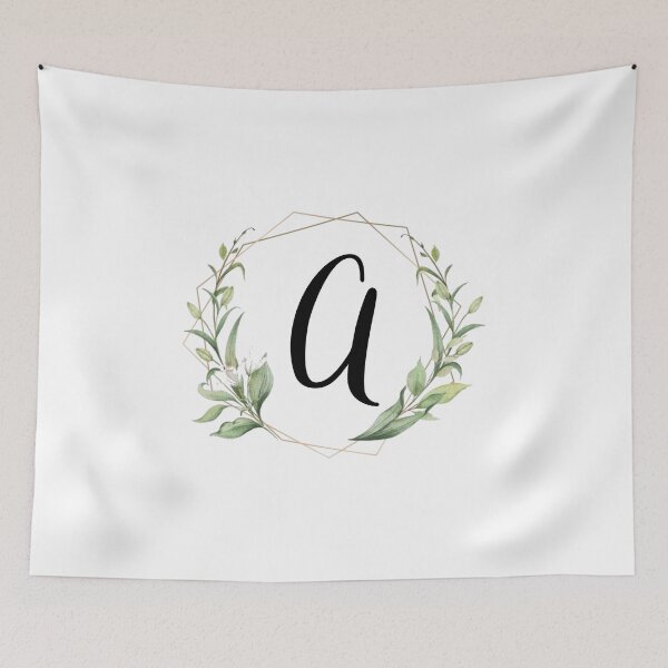 Item preview, Golden frame monogram with laurels letter A designed and sold by JustSeasons.