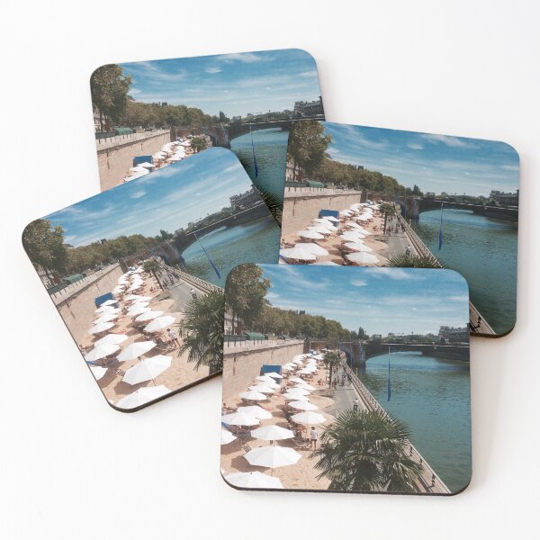 Item preview, City beach in Paris, France designed and sold by Colourful-Dinos.