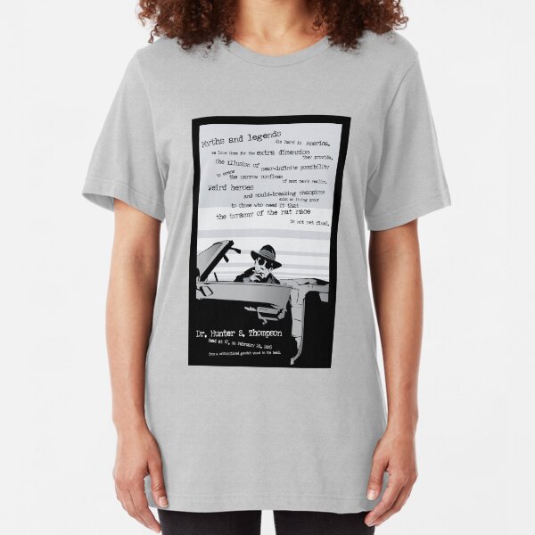 Hunter S. Thompson - Last Outlaw Slim Fit T-Shirt