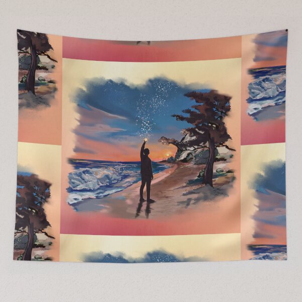 Item preview, Star Wishes on the Shore for Men designed and sold by ObservantPoet.