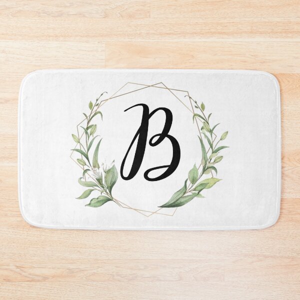 Item preview, Golden frame monogram with laurels letter B designed and sold by JustSeasons.