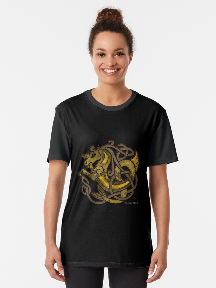Alternate view of Celtic Water Kelpie Graphic T-Shirt