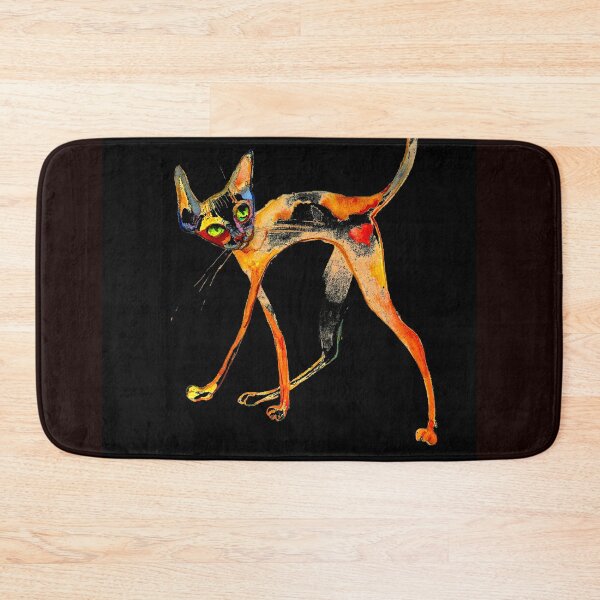 Item preview, Funny skinny funny cat with fish. designed and sold by Elena Reutova.