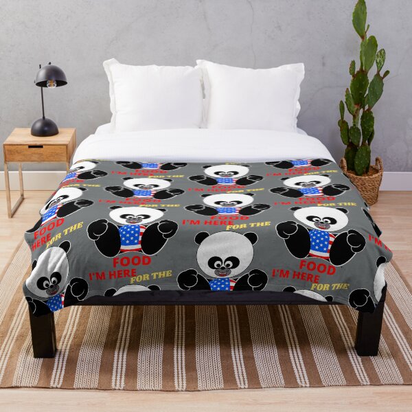 Item preview, 4th of JULY PATRIOTIC HUNGRY CARTOON PANDA WITH RED LETTERS designed and sold by CelebraToons.