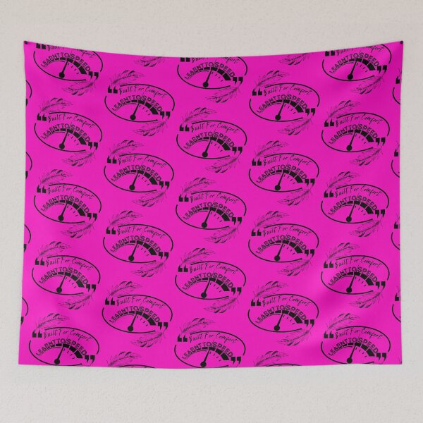 Item preview, Built for Comfort Learnt to Speed in Black Pink designed and sold by Mary Maple.