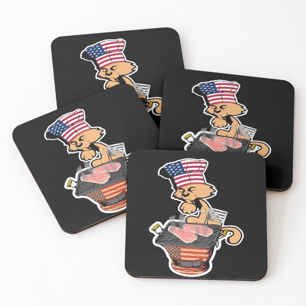 Item preview, 4th Of July Cat Grilling Bbq Patriotic Griller Barbecue Cat designed and sold by 2MDesign.