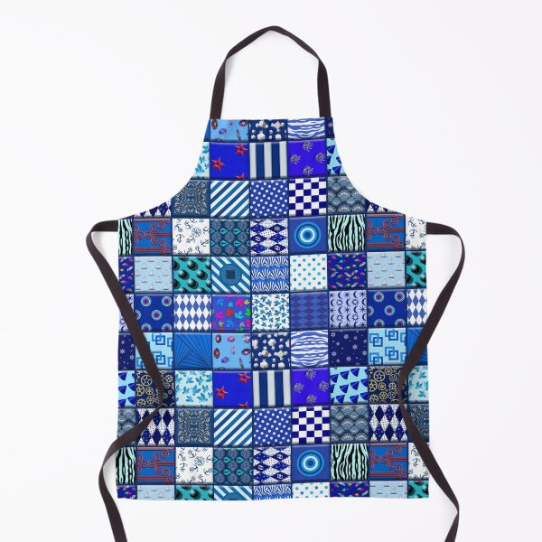 Item preview, Patchwork Quilt in Blue designed and sold by TerenceLacey.