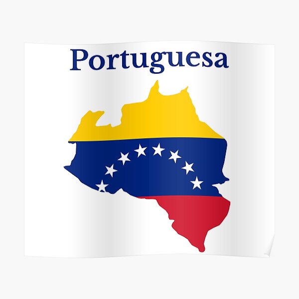 Póster Diseño De Mapa Del Estado Portuguesa Venezuela De Marosharaf Redbubble 3211