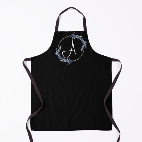 Item preview, Monogram with blue leaves letter A designed and sold by JustSeasons.