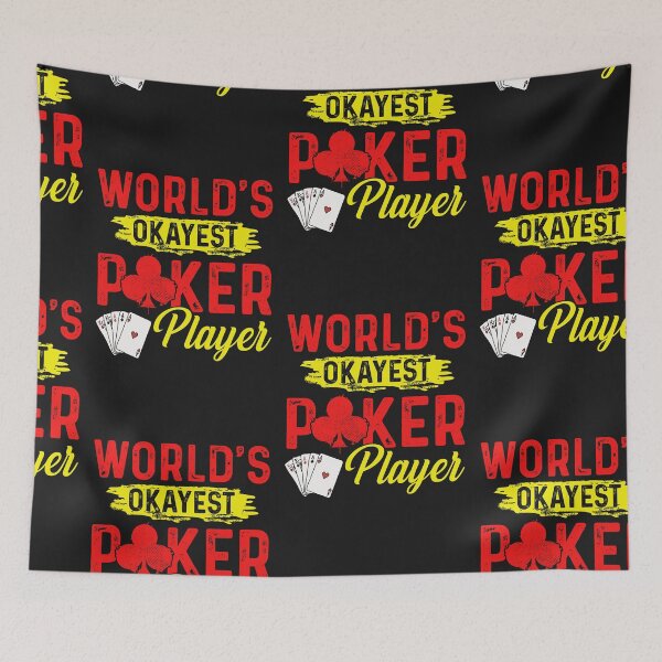 Item preview, Worlds Okayest Poker Player designed and sold by SportyDogShop.