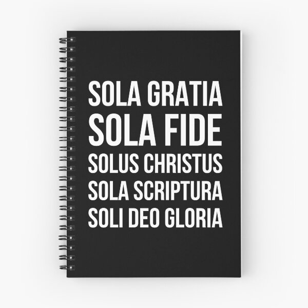 Aperçu de l'œuvre Five Solas Reformed Theology White créée et vendue par HalpinDesign.