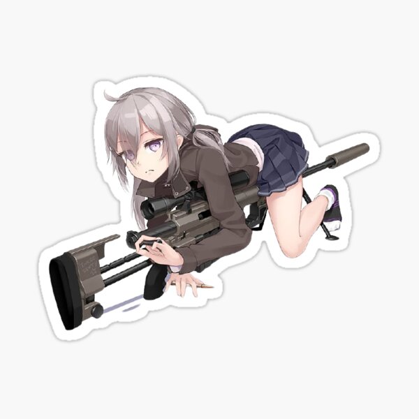 Gun Girl Anime Stickers For Sale Redbubble