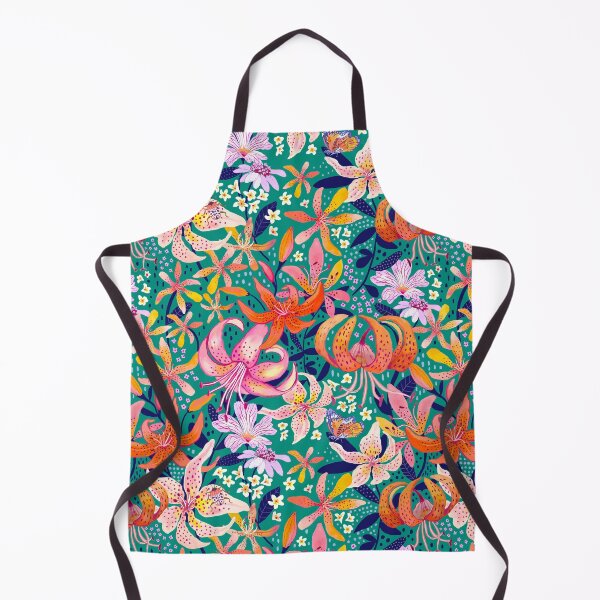 Item preview, Dancing Lillies on Green designed and sold by Janet Broxon.