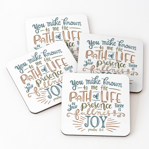 Item preview, Versículo de la Biblia con letras a mano, Salmo 16:11, Me das a conocer el camino de la vida. designed and sold by NewBranchStudio.