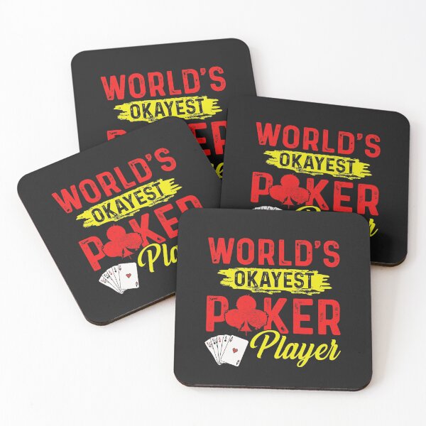 Item preview, Worlds Okayest Poker Player designed and sold by SportyDogShop.