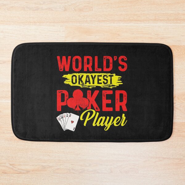 Item preview, Worlds Okayest Poker Player designed and sold by SportyDogShop.