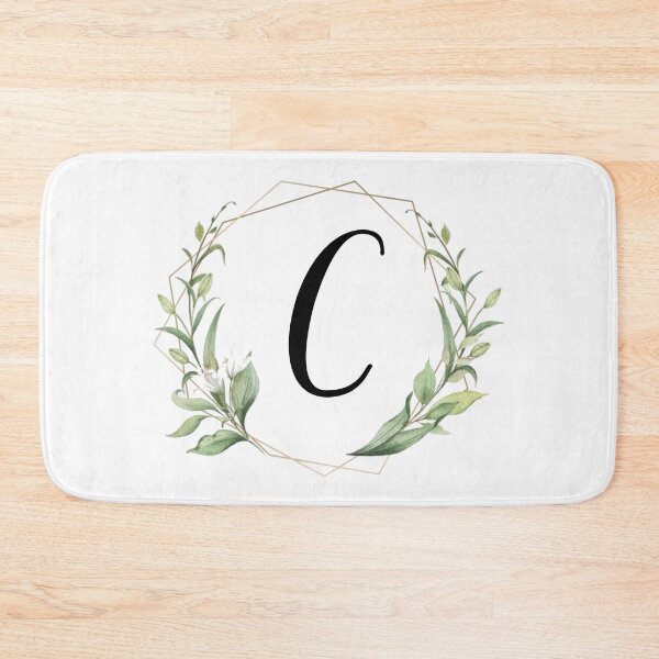 Item preview, Golden frame monogram with laurels letter C designed and sold by JustSeasons.