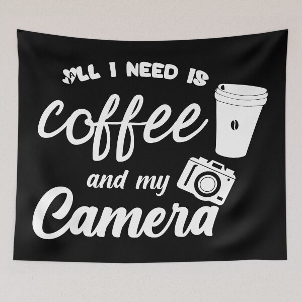 Item preview, All I Need Is Coffee And My Camera coffee and photography lovers designed and sold by joy4shirt.