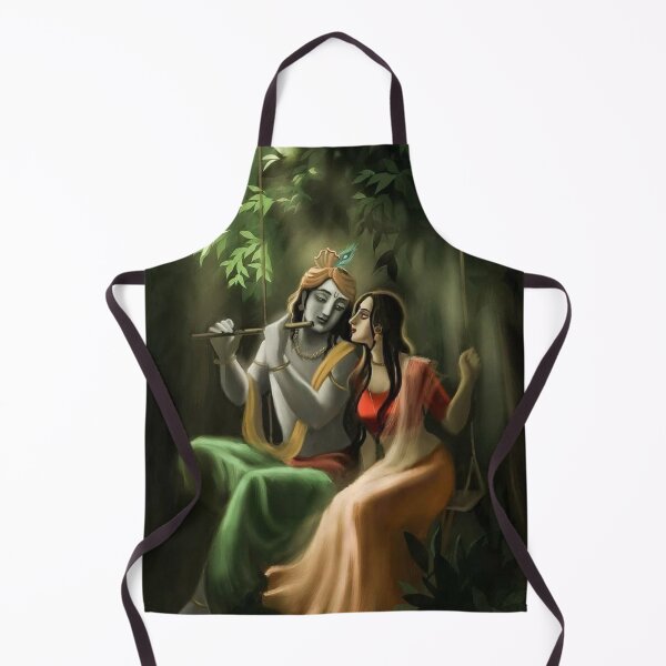 Item preview, Lord Krishna and Radha on Swing  designed and sold by banothsonu.