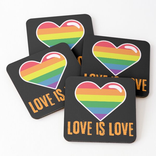 Item preview, Love Is Love Gay Pride Rainbow Heart Design designed and sold by EarthArtDesigns.