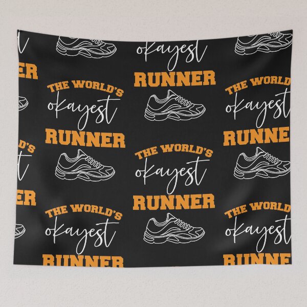 Item preview, Worlds Okayest Runner designed and sold by SportyDogShop.