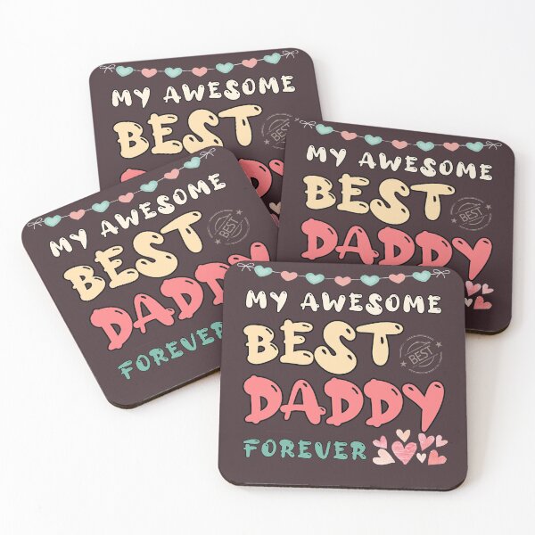 Item preview, My Awesome Best Daddy Forever father's day designed and sold by JooArtPrints  ★★★★★.