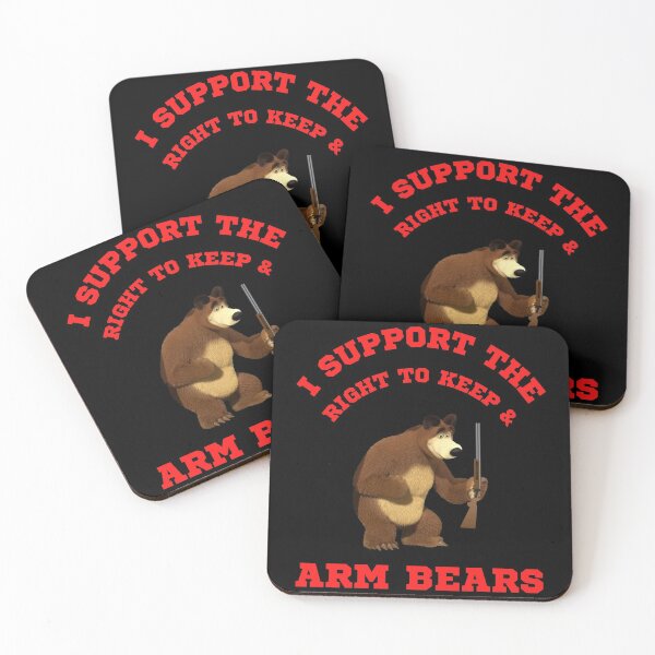 Item preview, Funny I Support The Right To Arm Bears Gun Puns designed and sold by WoodburyLake.