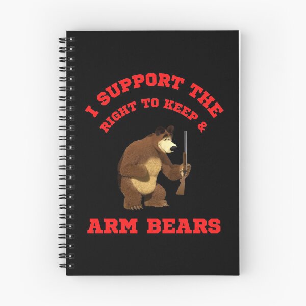Item preview, Funny I Support The Right To Arm Bears Gun Puns designed and sold by WoodburyLake.