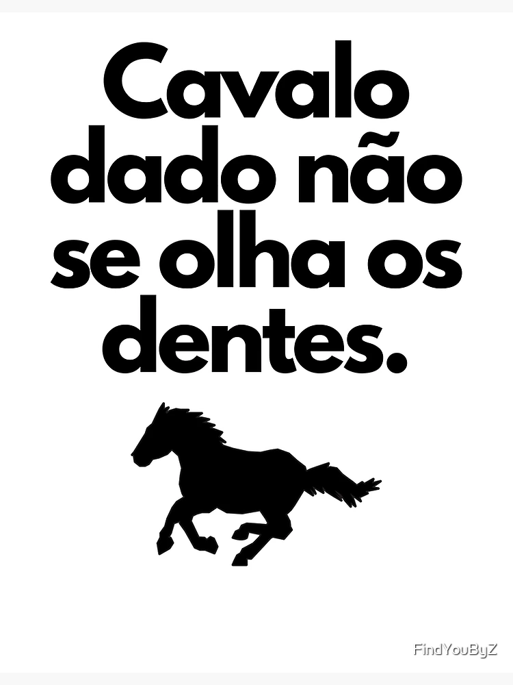 Poster Boca do Cavalo Dente próximo de Cavalo Selvagem