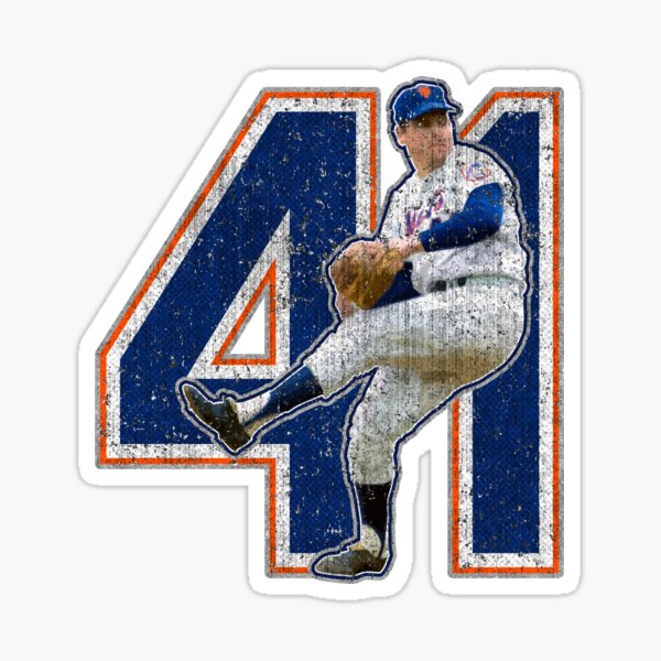 Tom Seaver #41 Jersey Number Sticker for Sale by StickBall