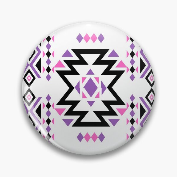 Item preview, Native Pink, Purple, and Black Geometric Pattern - White  designed and sold by JMWCD.