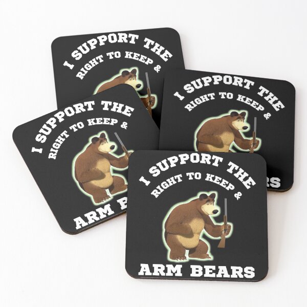 Item preview, Funny I Support The Right To Arm Bears Gun Puns designed and sold by WoodburyLake.