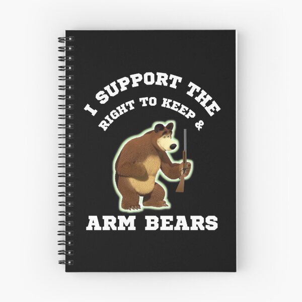 Item preview, Funny I Support The Right To Arm Bears Gun Puns designed and sold by WoodburyLake.