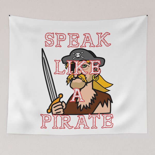 Item preview, Speak Like A Pirate - Here Be The Booty White designed and sold by KeysTreasures.