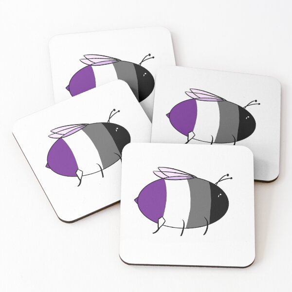 Item preview, Asexual Pride Bee designed and sold by LunarDoodles.