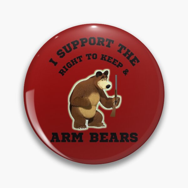 Item preview, Funny I Support The Right To Arm Bears Gun Puns designed and sold by WoodburyLake.