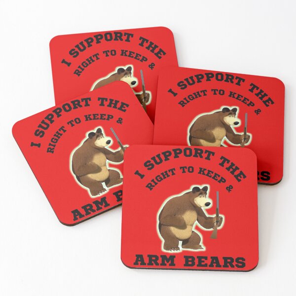 Item preview, Funny I Support The Right To Arm Bears Gun Puns designed and sold by WoodburyLake.