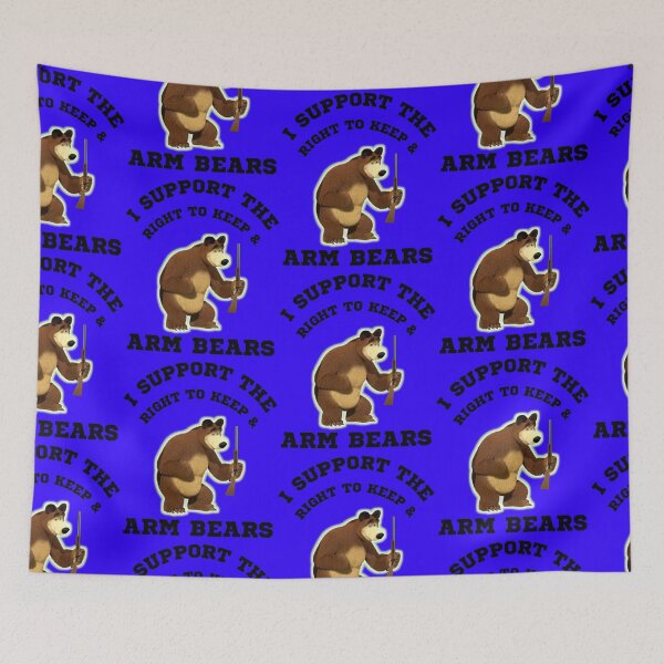 Item preview, Funny I Support The Right To Arm Bears Gun Puns designed and sold by WoodburyLake.