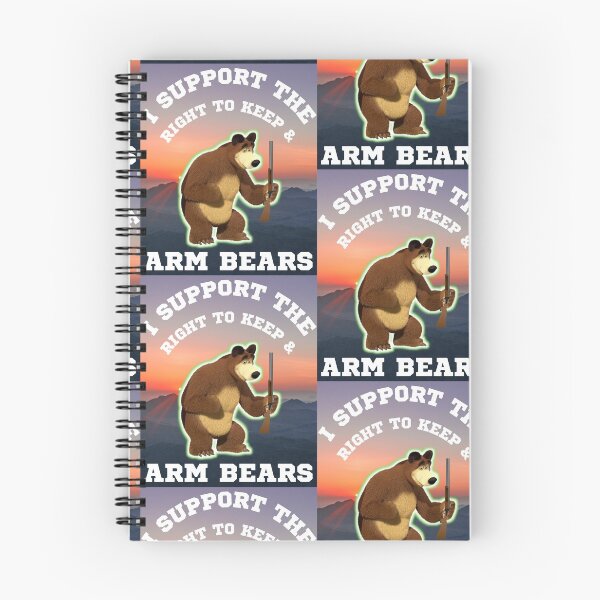 Item preview, Funny I Support The Right To Arm Bears Gun Puns designed and sold by WoodburyLake.