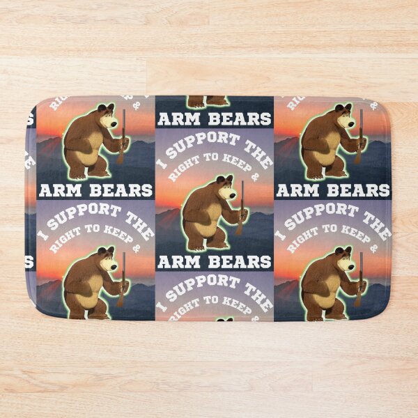 Item preview, Funny I Support The Right To Arm Bears Gun Puns designed and sold by WoodburyLake.