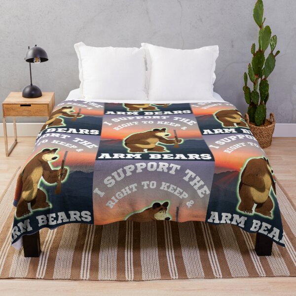 Item preview, Funny I Support The Right To Arm Bears Gun Puns designed and sold by WoodburyLake.